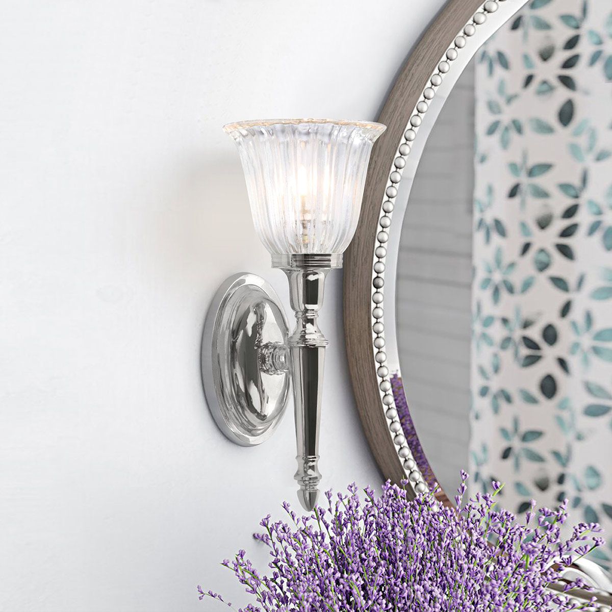 Dryden1 Wall Light Polished Chrome - Comet Lighting