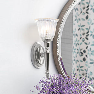 Dryden1 Wall Light Polished Chrome - Comet Lighting