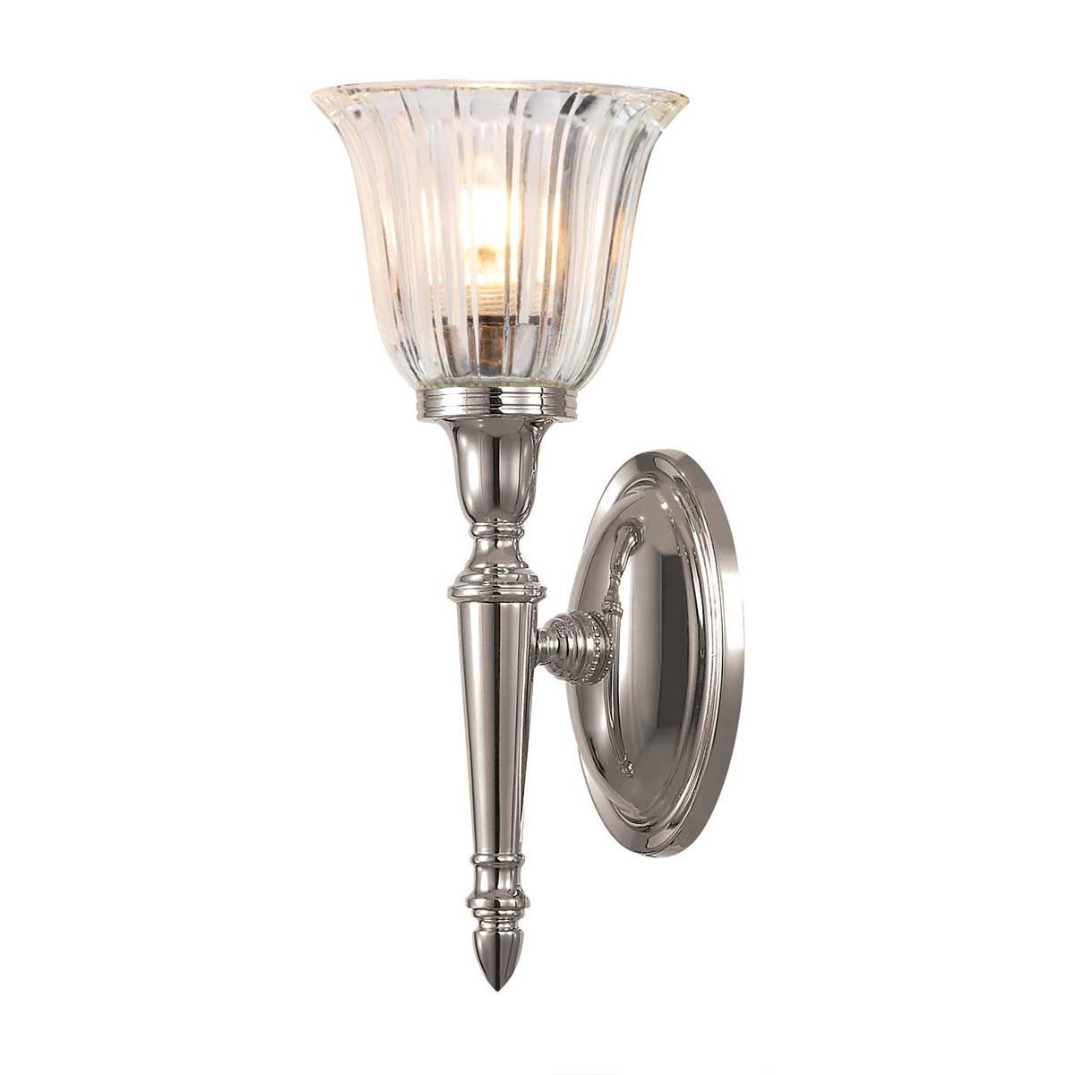 Dryden1 Wall Light Polished Nickel - Comet Lighting