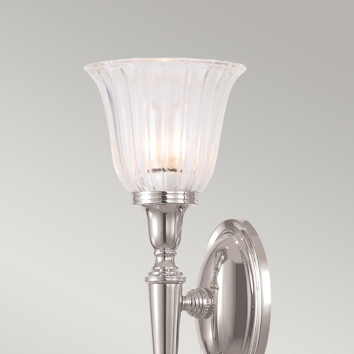 Dryden1 Wall Light Polished Nickel - Comet Lighting