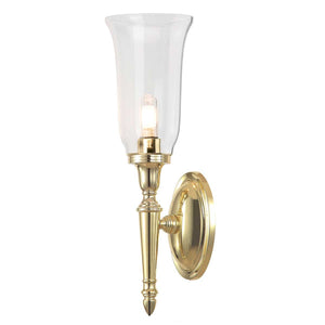 Dryden2 Wall Light Polished Brass - Comet Lighting