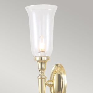 Dryden2 Wall Light Polished Brass - Comet Lighting