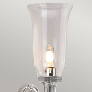 Dryden2 Wall Light Polished Chrome - Comet Lighting