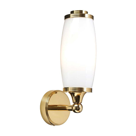 Eliot 1 Light Wall Light - Polished Brass - Comet Lighting