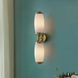 Eliot 2 Light Wall Light - Polished Brass - Comet Lighting