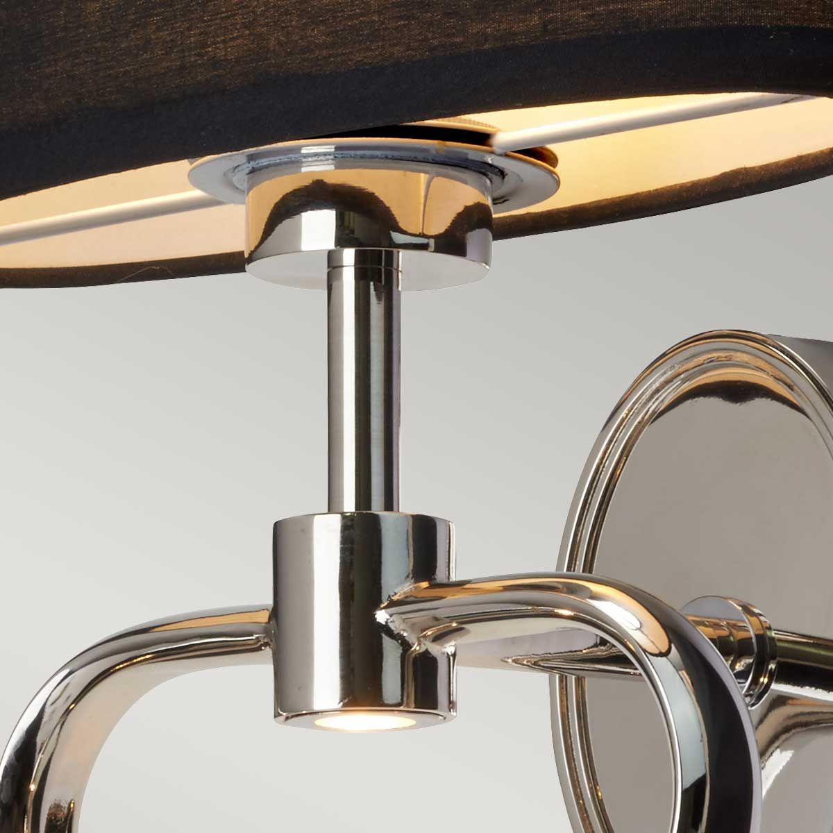 Falmouth 2 Light Wall Light - Polished Chrome