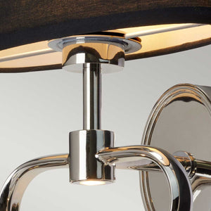 Falmouth 2 Light Wall Light - Polished Chrome - Comet Lighting