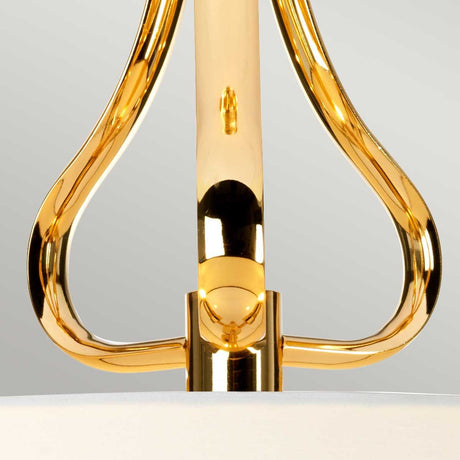 Falmouth 3-Light Semi Flush - French Gold