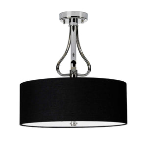 Falmouth 3-Light Semi Flush - Polished Chrome - Comet Lighting