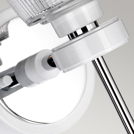Gunnislake 1 Light Wall Light - White Polished Chrome - Comet Lighting