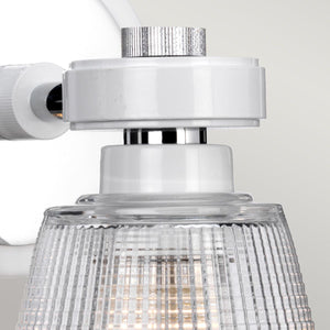 Gunnislake 1 Light Wall Light - White Polished Chrome - Comet Lighting