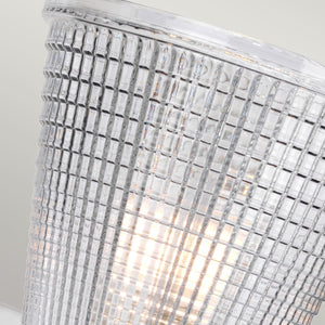 Gunnislake 1 Light Wall Light - White Polished Chrome - Comet Lighting