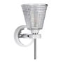 Gunnislake 1 Light Wall Light - White Polished Chrome