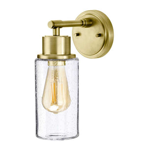 Morvah 1 Light Wall Light - Brushed Brass - Comet Lighting