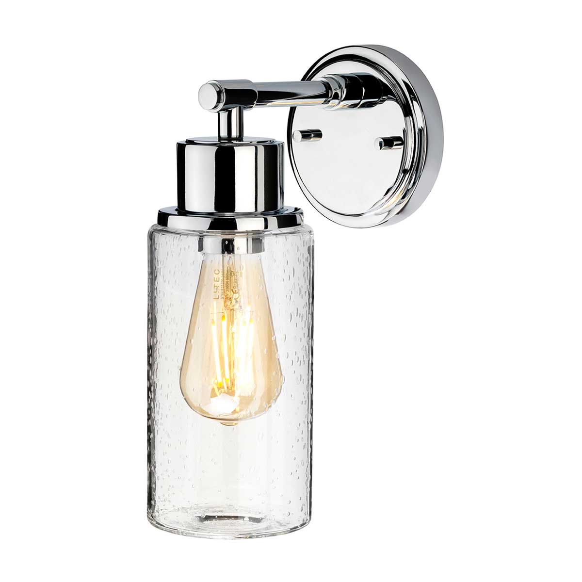 Morvah 1 Light Wall Light - Polished Chrome - Comet Lighting