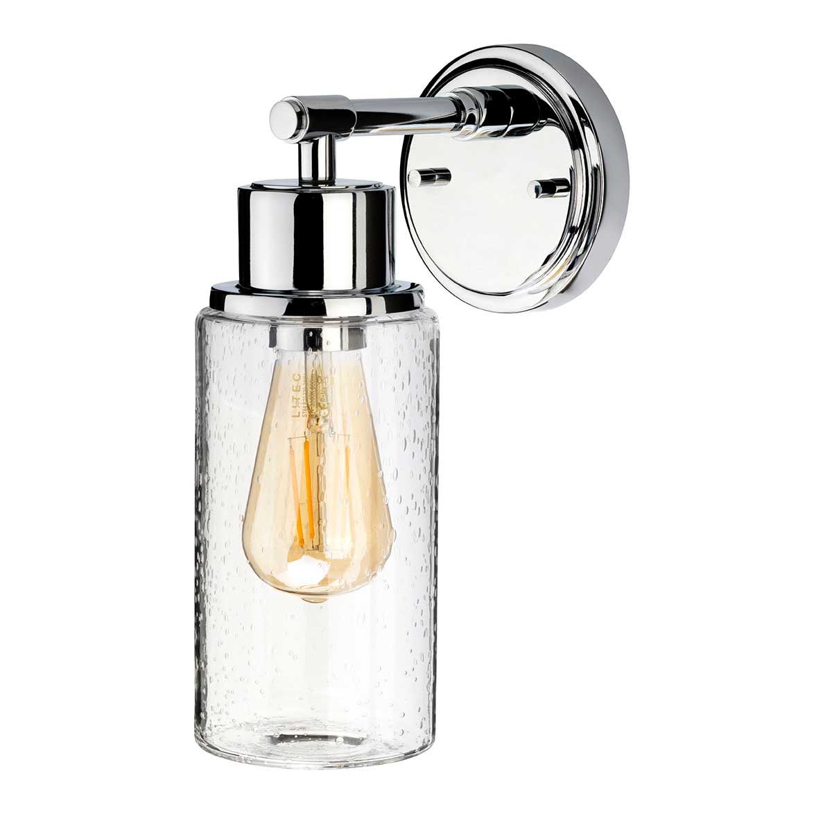 Morvah 1 Light Wall Light - Polished Chrome - Comet Lighting