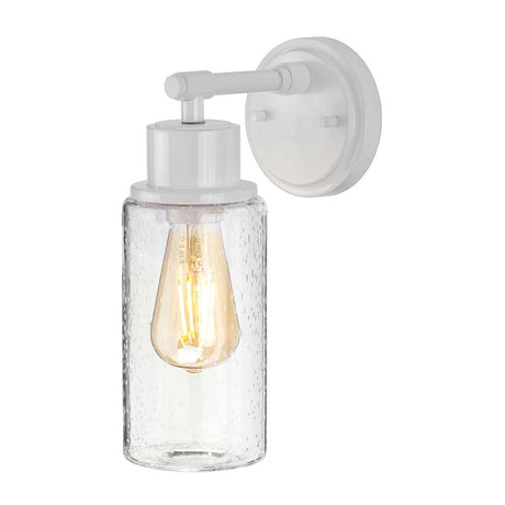 Morvah 1 Light Wall Light - White - Comet Lighting
