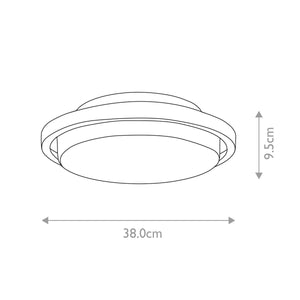 Ryde 1 Light Flush Mount - Comet Lighting