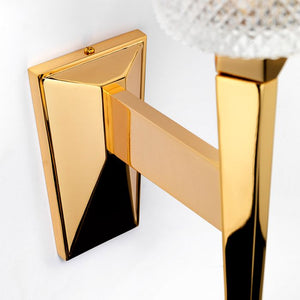 Verity 1 Light Wall Light - Polished Gold - Comet Lighting