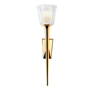 Verity 1 Light Wall Light - Polished Gold - Comet Lighting