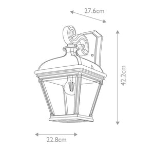 Bayview 1 Light Large Wall Lantern - Comet Lighting
