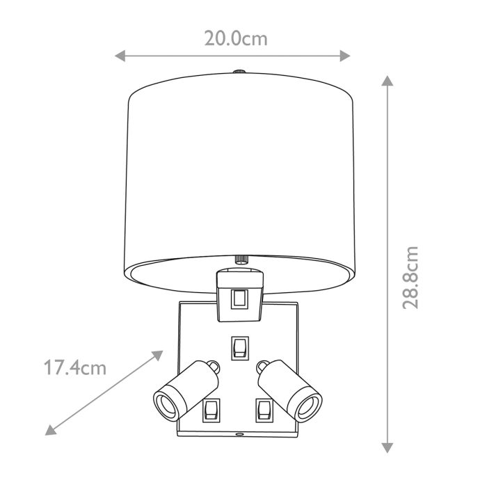 Belmont 3 Light Wall Light - Comet Lighting