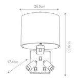 Belmont 3 Light Wall Light - Comet Lighting