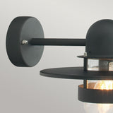 Bergen 1 Light Wall Lantern - Black - Comet Lighting