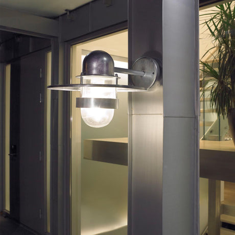 Bergen 1 Light Wall Lantern - Galvanised - Comet Lighting