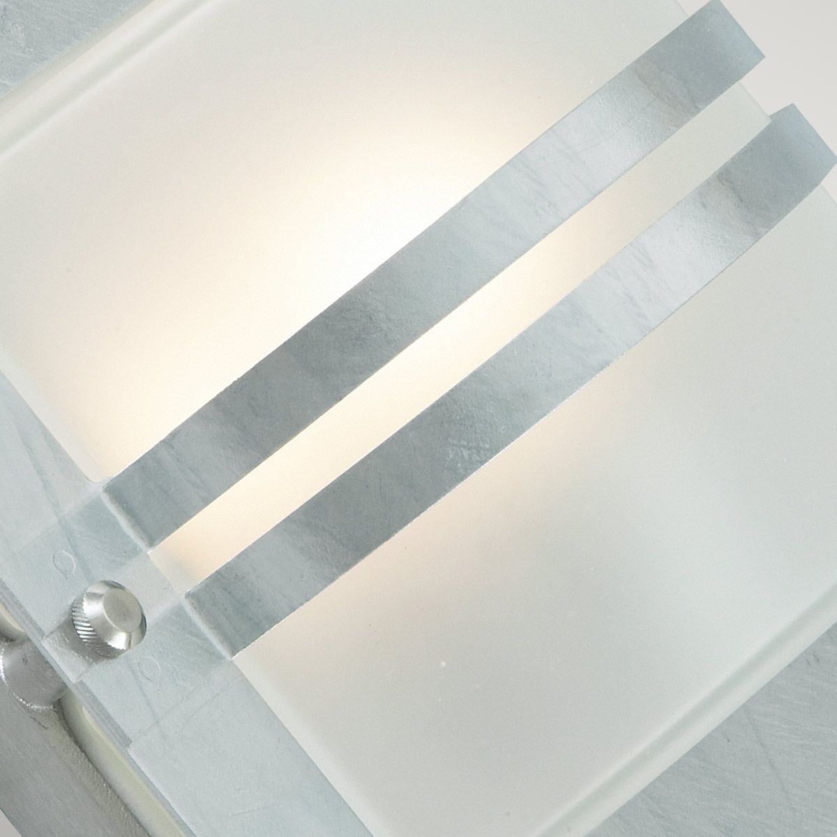 Bern 1 Light Wall Lantern - Galvanised With Frosted Glass - Comet Lighting