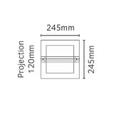 Bern 1 Light Wall Lantern - Stainless Steel With Clear Glass - Comet Lighting