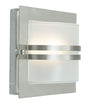 Bern Outdoor Wall Light Stainless Steel Frosted