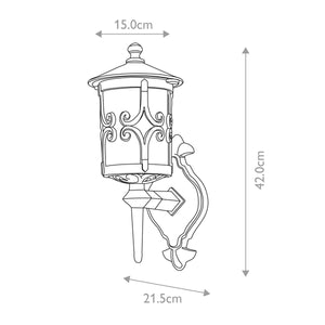Hereford 1 Light Wall Lantern - Comet Lighting