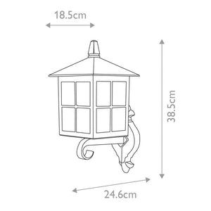 Winchester 1 Light Wall Up Lantern - Comet Lighting