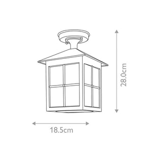 Winchester 1 Light Porch Lantern - Comet Lighting