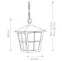 Canterbury 1 Light Grande Chain Lantern