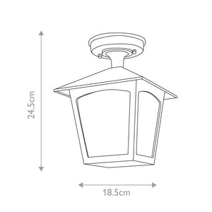 York 1 Light Porch Lantern - Comet Lighting