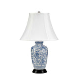 Blue Ginger Jar 1-Light Table Lamp - Comet Lighting