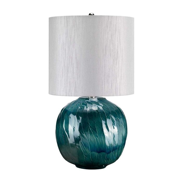 Blue Globe 1-Light Table Lamp