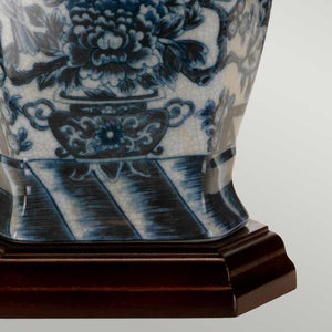 Blue Hex 1 Light Table Lamp - Comet Lighting