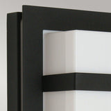 Boden 1 Light Wall Light - Black With Opal Glass - Comet Lighting