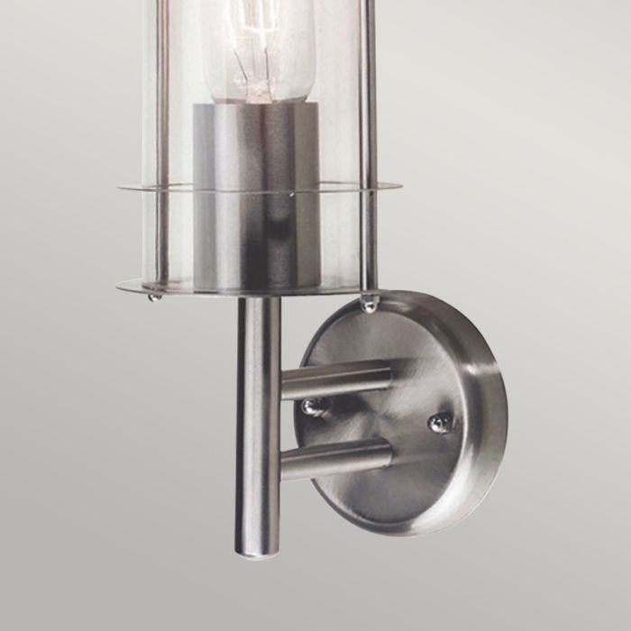 Bruges Outdoor Wall Lantern Stainless Steel - Comet Lighting