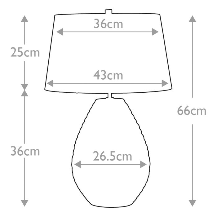 Brunswick 1 Light Table Lamp