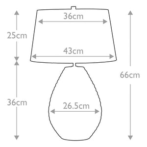 Brunswick 1 Light Table Lamp - Comet Lighting
