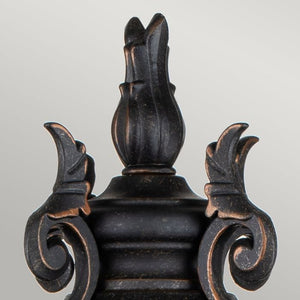 Baltimore Outdoor Pedestal Lantern Large Bronze - Comet Lighting