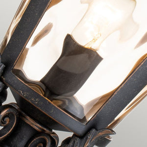 Baltimore Outdoor Pedestal Lantern Large Bronze - Comet Lighting