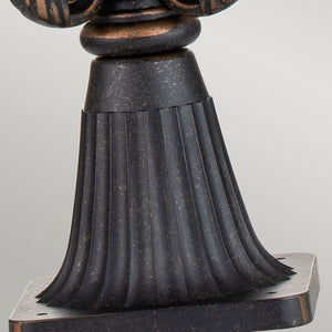 Baltimore Outdoor Pedestal Lantern Large Bronze - Comet Lighting