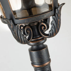 Baltimore Outdoor Medium Pillar Lantern Bronze - Comet Lighting
