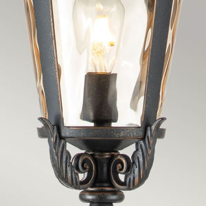 Baltimore Outdoor Medium Pillar Lantern Bronze - Comet Lighting