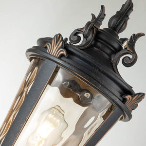 Baltimore Outdoor Medium Pillar Lantern Bronze - Comet Lighting